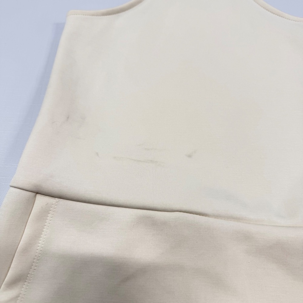 All in Motion Womens Active Romper XL Cream Sleeveless V-Neck Pockets 018011580 - Picture 2 of 9